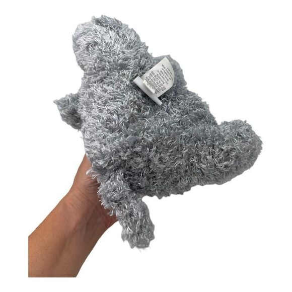 Stephan Baby Elephant Lovey Yellow Tummy attached Stomach Blanket Gray Plush - Picture 10 of 12